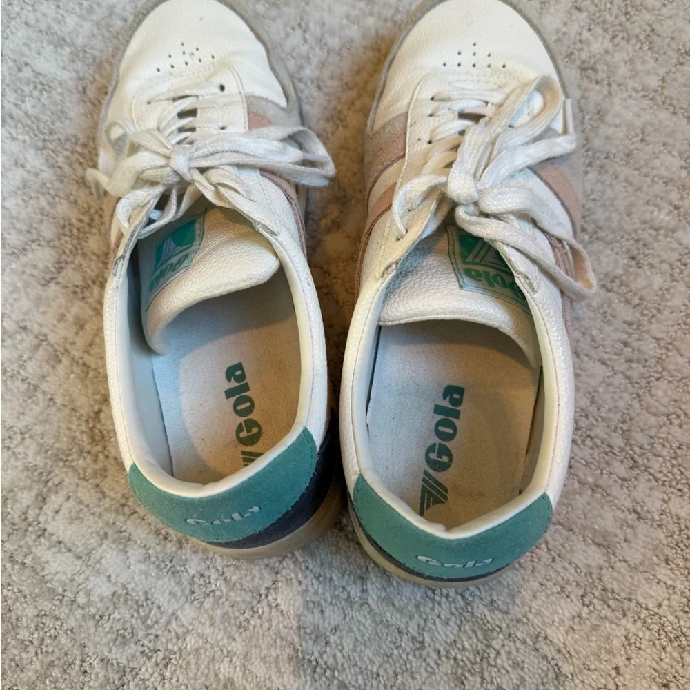 Gola White and Green Sneakers - Picture 5 of 8